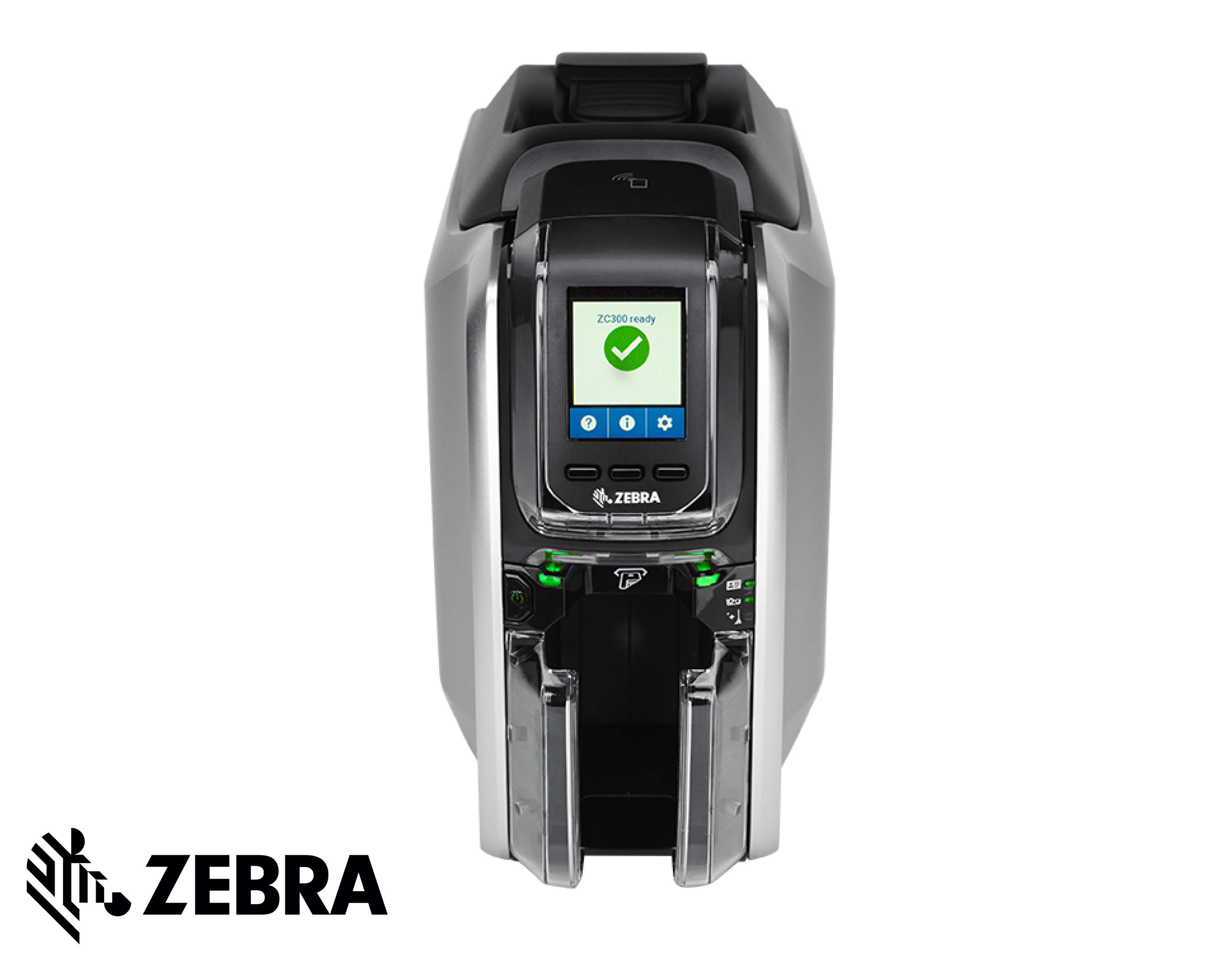 Zebra ZC300 (ZC32-000CQ00EM00) Termal Transfer 300 Dpi Usb+Eth Çift Yüz Kart Yazıcı