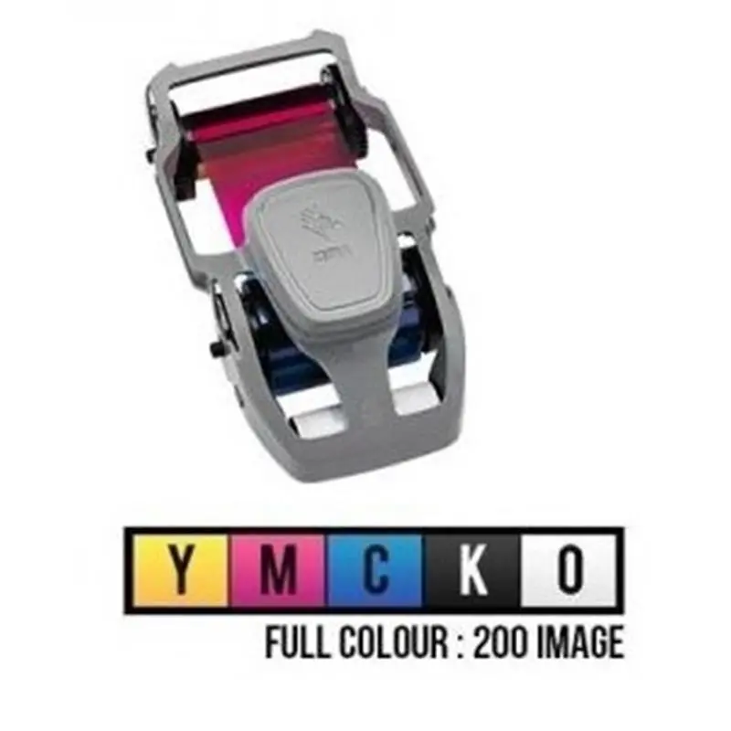 Zebra 800300-250EM ZC100/ZC300 Uyumlu Tek Yüz 200 Baskı Renkli Ribon