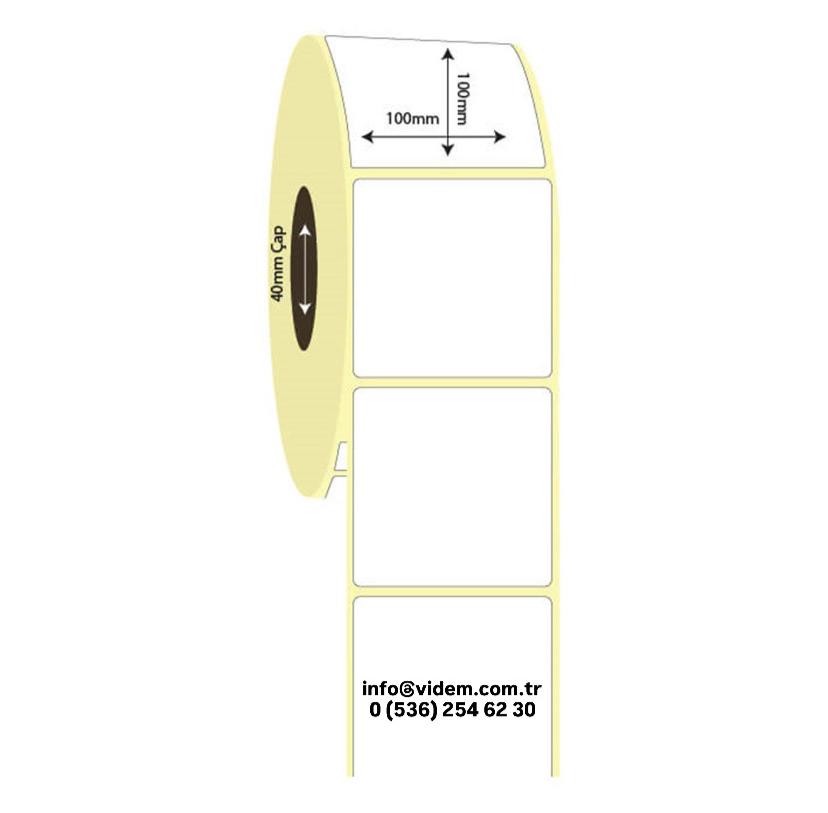 100mm x 100mm Termal Etiket (Sticker)